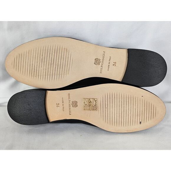 BRUNOMAGLI BIBI Black Flats - Women's Size 6 (EU 36), Elegant and Comfortable - Picture 7 of 10